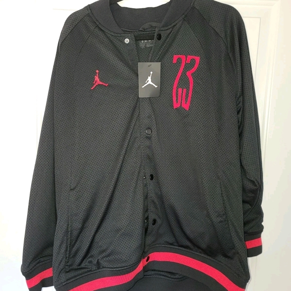 Jordan Black Jacket with Red Details